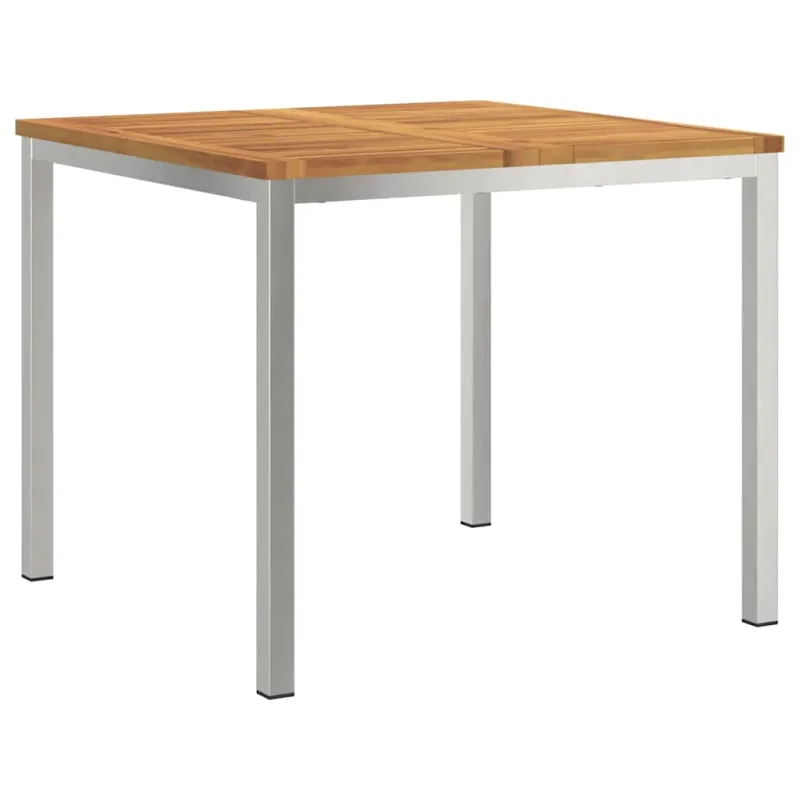 Valgomajostalas Ruda 90 x 90 x 75 cm, kietos akacijos puu