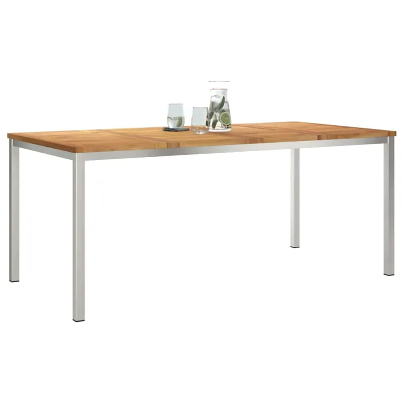 Valgomööbel Ruda 180 x 90 x 75 cm Kivimööbel puitviimistlusega