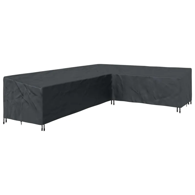 Baldų uždangalas Juodas 355 x 275 x 80 cm 600D Oksfordo audinys
