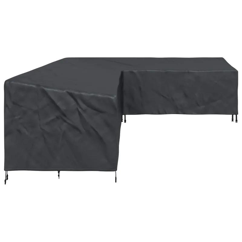 Baldų uždangalas Juodas 355 x 275 x 80 cm 600D Oksfordo audinys