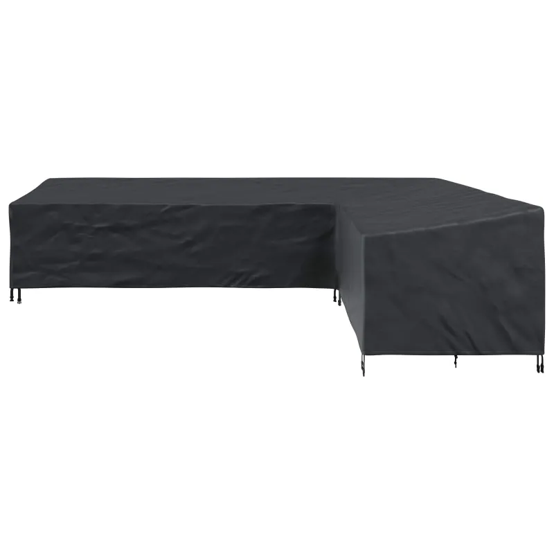 Baldų uždangalas Juodas 355 x 275 x 80 cm 600D Oksfordo audinys