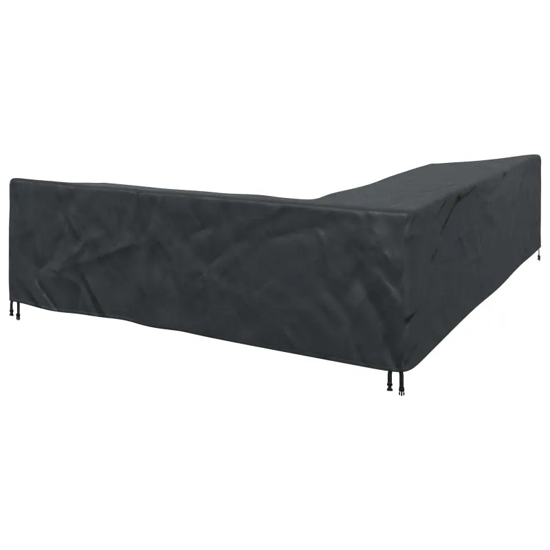 Baldų uždangalas Juodas 355 x 275 x 80 cm 600D Oksfordo audinys