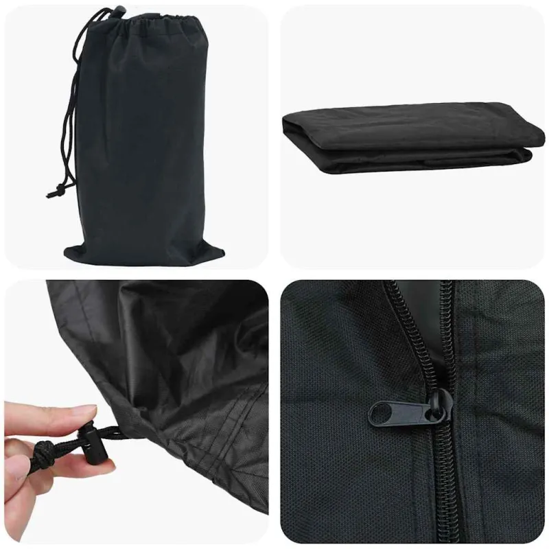 Malkinės dangtis Juoda 61 x 122 x 106 cm 600D Oxford audinys