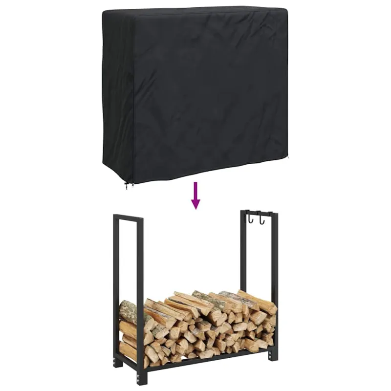 Malkinės dangtis Juoda 61 x 122 x 106 cm 600D Oxford audinys