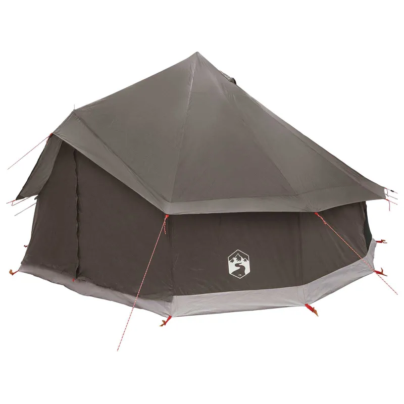 Tipi palapinė su stogu Ruda Pilka 400 x 400 x 250 cm