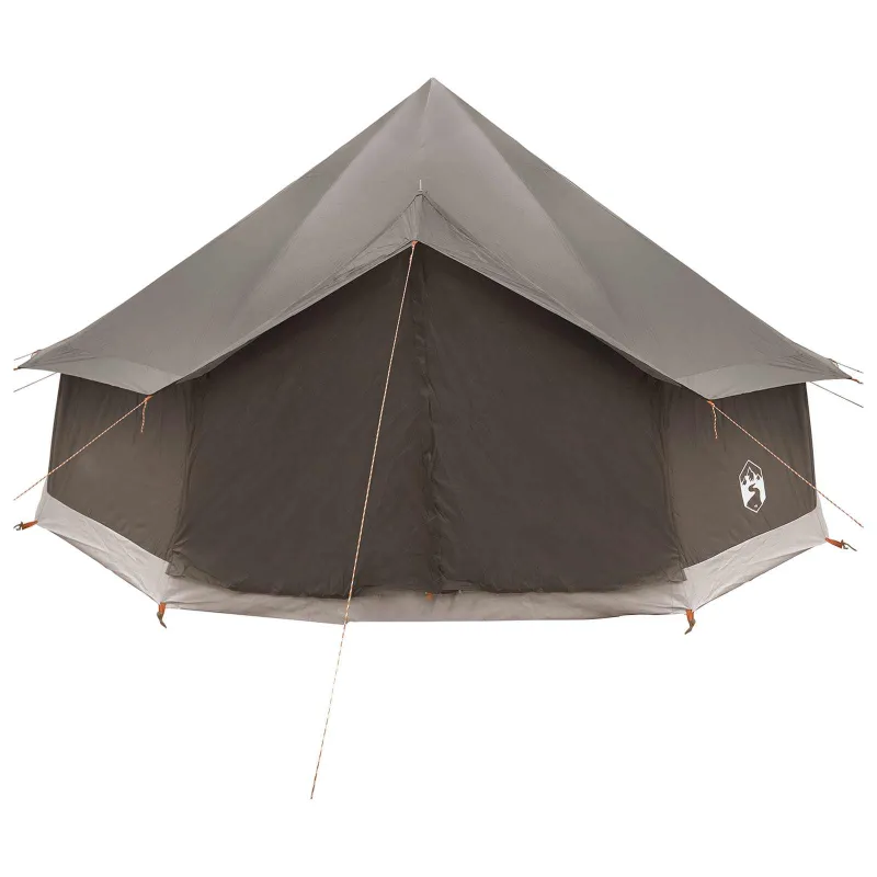 Tipi palapinė su stogu Ruda Pilka 400 x 400 x 250 cm