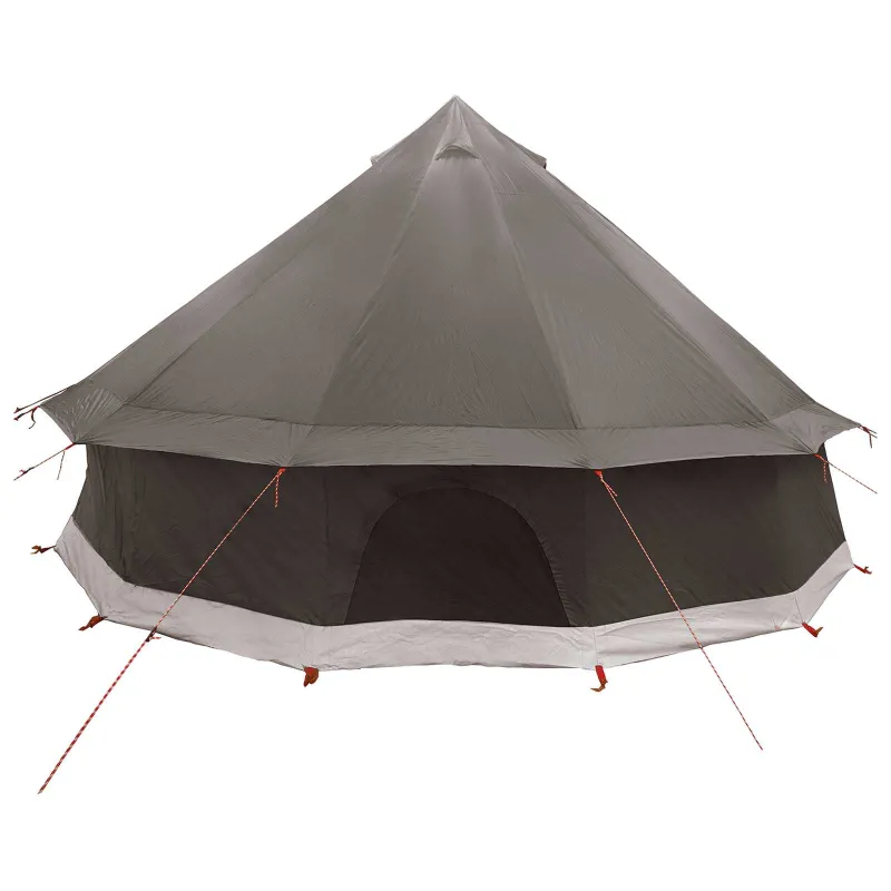 Tipi palapinė su stogu Ruda Pilka 400 x 400 x 250 cm