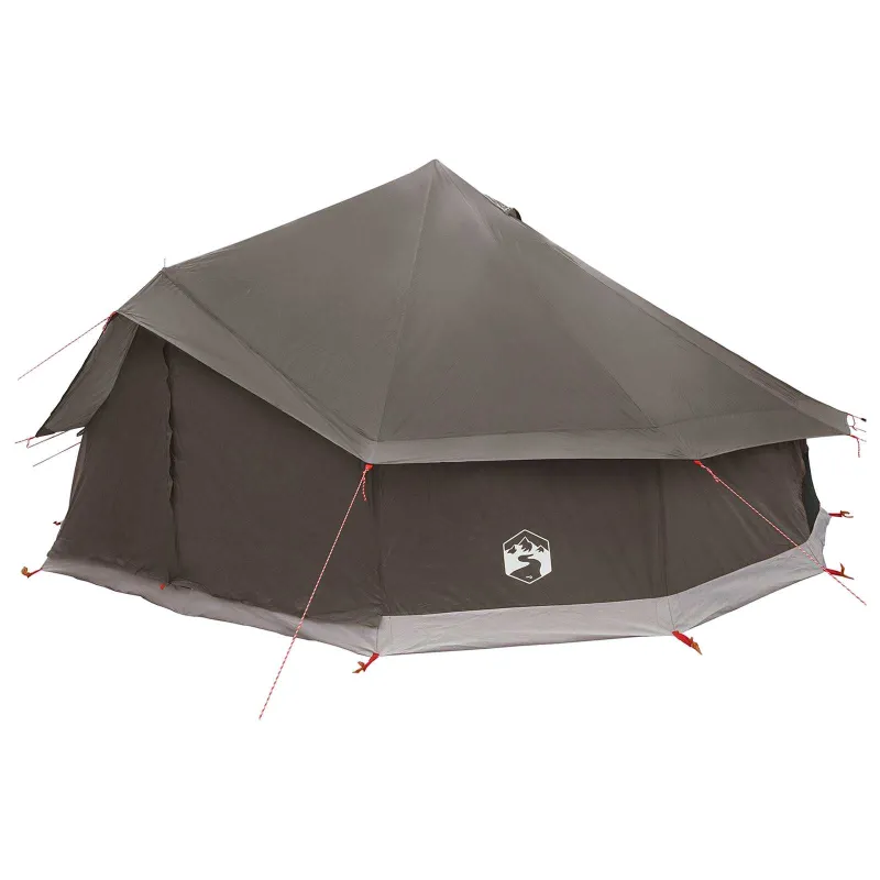 Tipi palapinė su stogu Ruda Pilka 600 x 600 x 350 cm