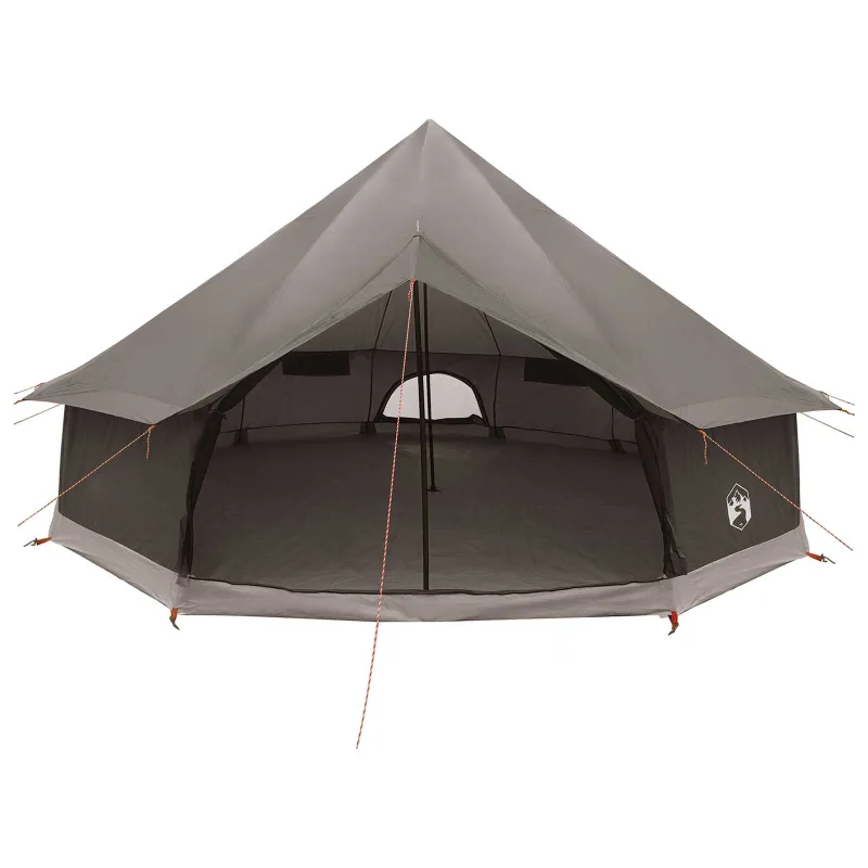 Tipi palapinė su stogu Ruda Pilka 600 x 600 x 350 cm