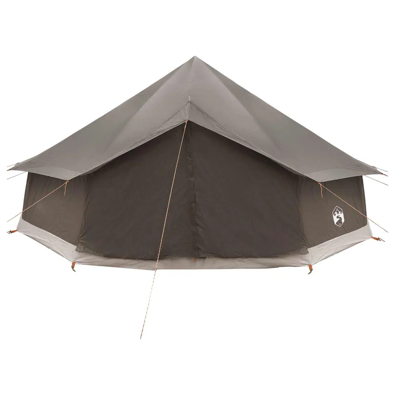 Tipi palapinė su stogu Ruda Pilka 600 x 600 x 350 cm