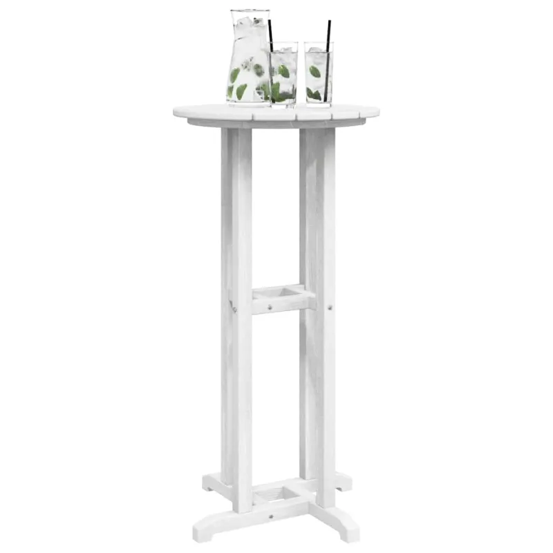 Baro ruokapöytä Valkoinen 55 x 55 x 107 cm Polyeteeni