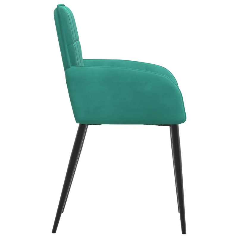 Valgomojo kėdės 2 pcs Aksomas Turkio 57 x 50 x 85 cm