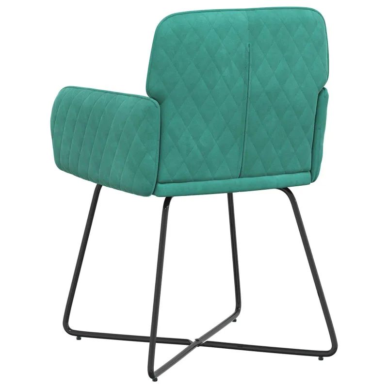 Valgomojo kėdės 2 pcs Aksomas Turkio 59 x 56,5 x 86 cm