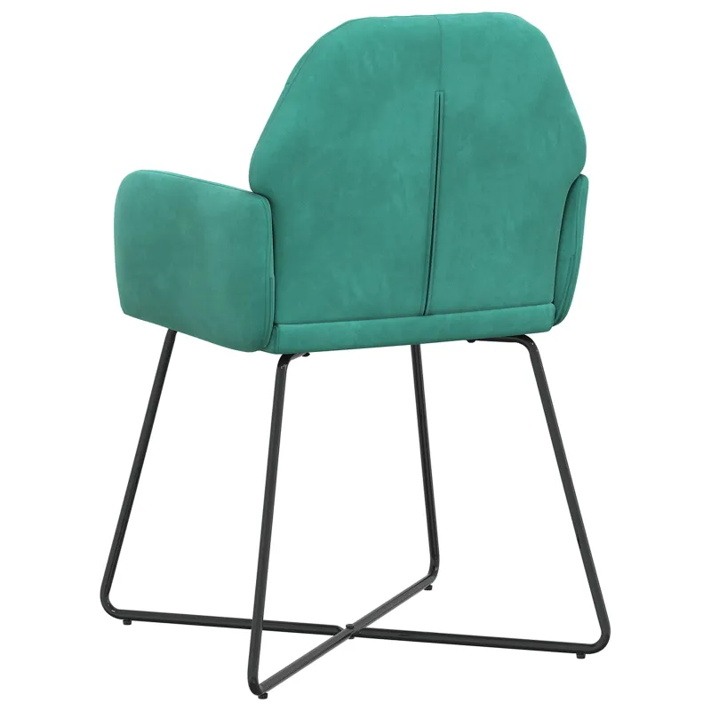 Valgomojo kėdės 2 pcs Aksomas Turkio 55 x 50 x 84 cm