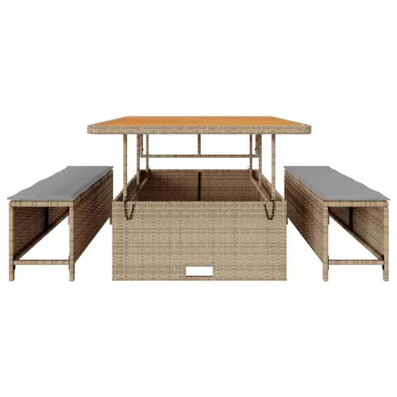 Sodo ruokailusetti, hiekka-polyrottava