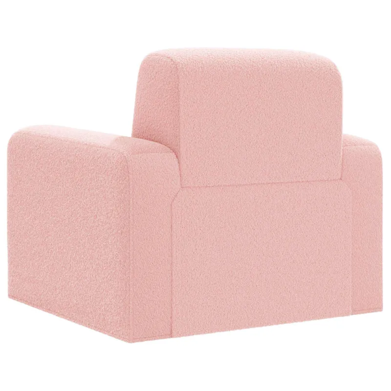 Krėslas Rožinė Bouclé
