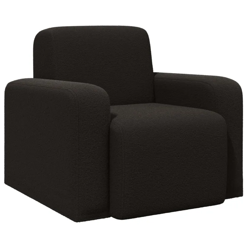 Krėslas Juoda Bouclé