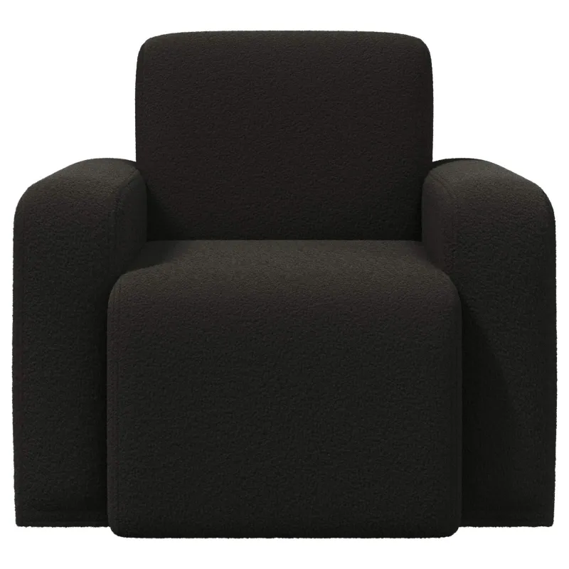 Krėslas Juoda Bouclé