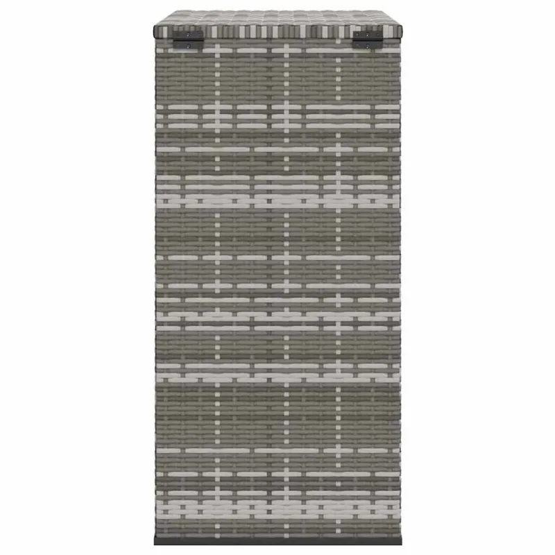 Sodo dėžė pagalvėlėms, pilka, 100x49x103,5cm, PE ratanas