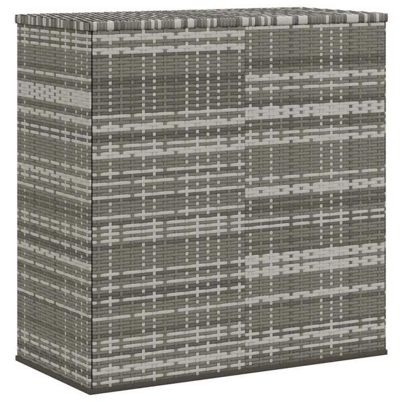 Sodo dėžė pagalvėlėms, pilka, 100x49x103,5cm, PE ratanas