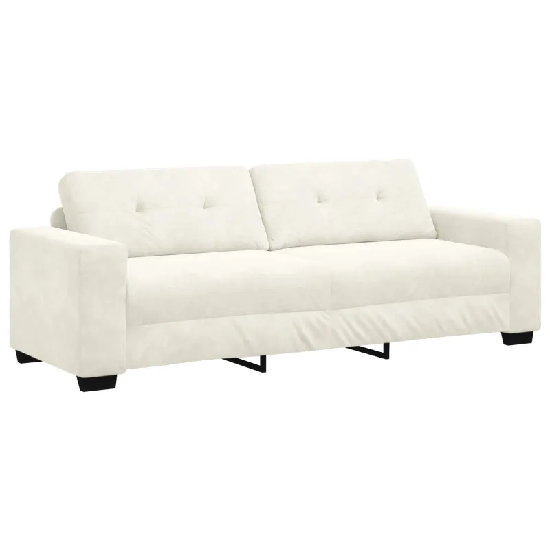 Sofos komplektas 3 pcs Kreminė 221 x 80 x 80 cm Aksomas