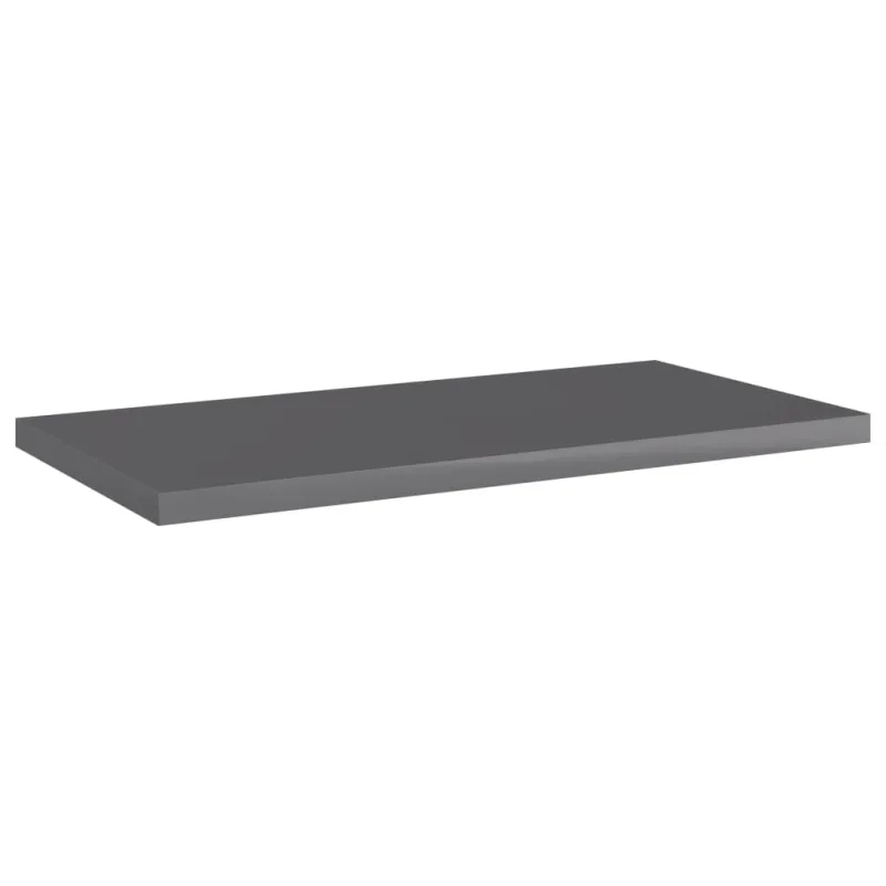 Knygų lentynos plokštės, 8vnt., pilkos, 40x20x1,5cm, MDP
