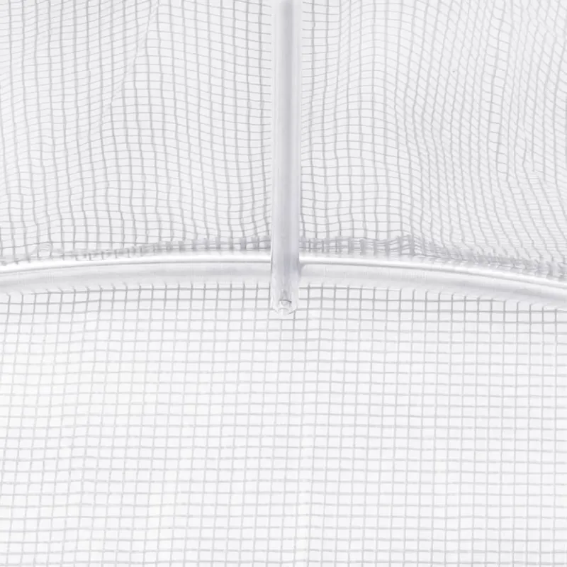 Šiltnamis su plieno rėmu, baltos spalvos, 22x4x2m, 88m²
