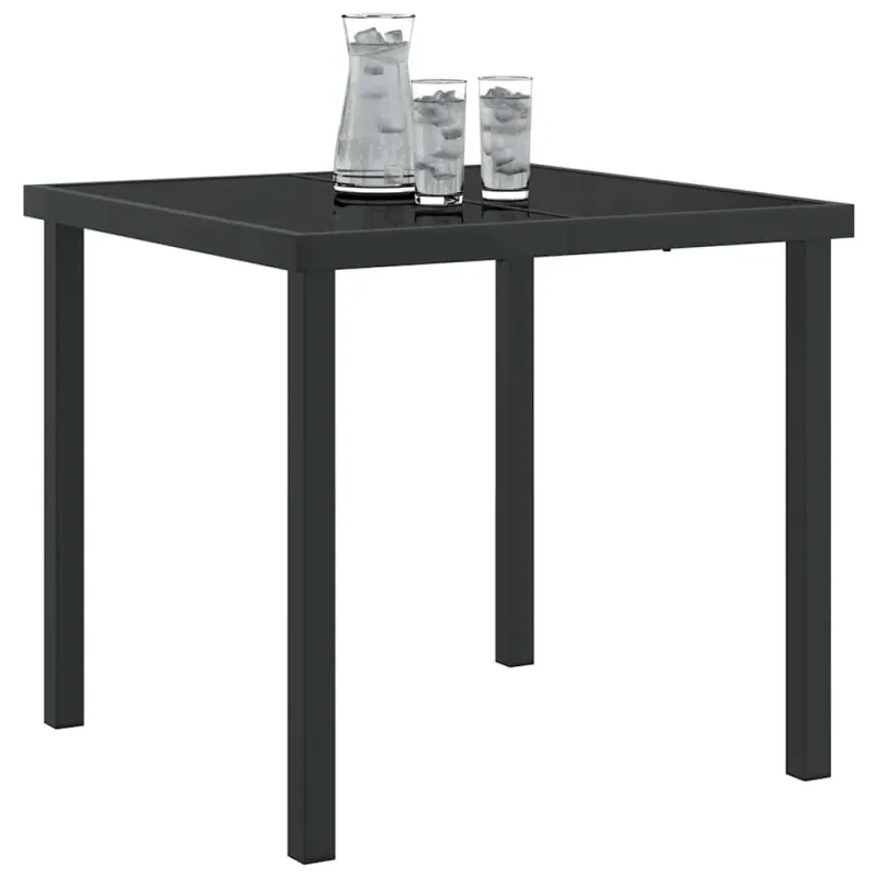 Sodo pöytä Musta 80 x 80 x 73 cm metallia