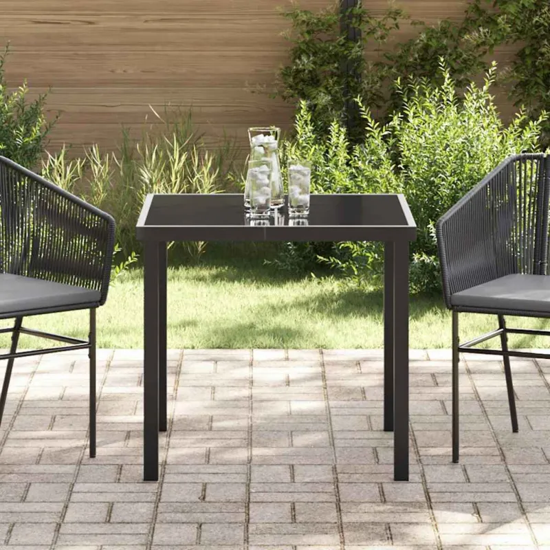 Sodo pöytä Musta 80 x 80 x 73 cm metallia