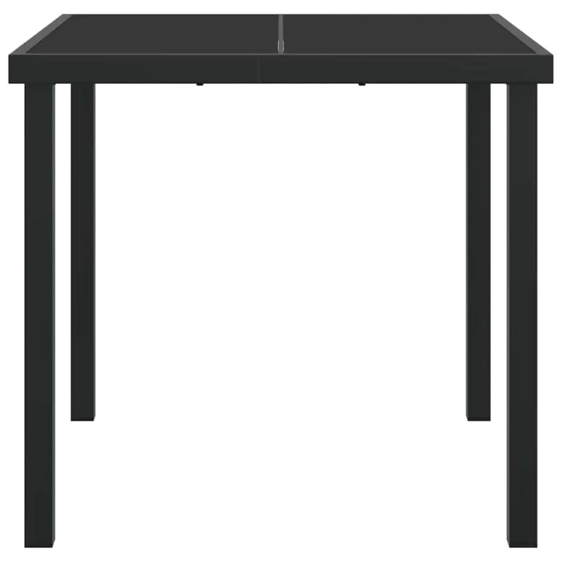 Sodo pöytä Musta 80 x 80 x 73 cm metallia