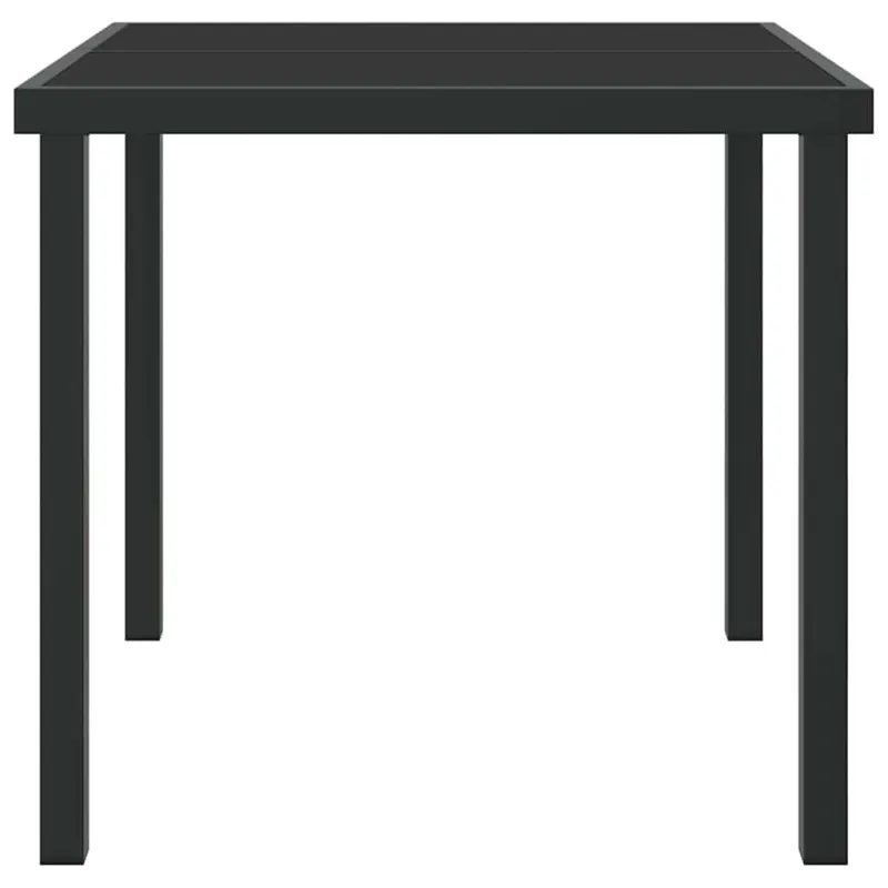 Sodo pöytä Musta 80 x 80 x 73 cm metallia