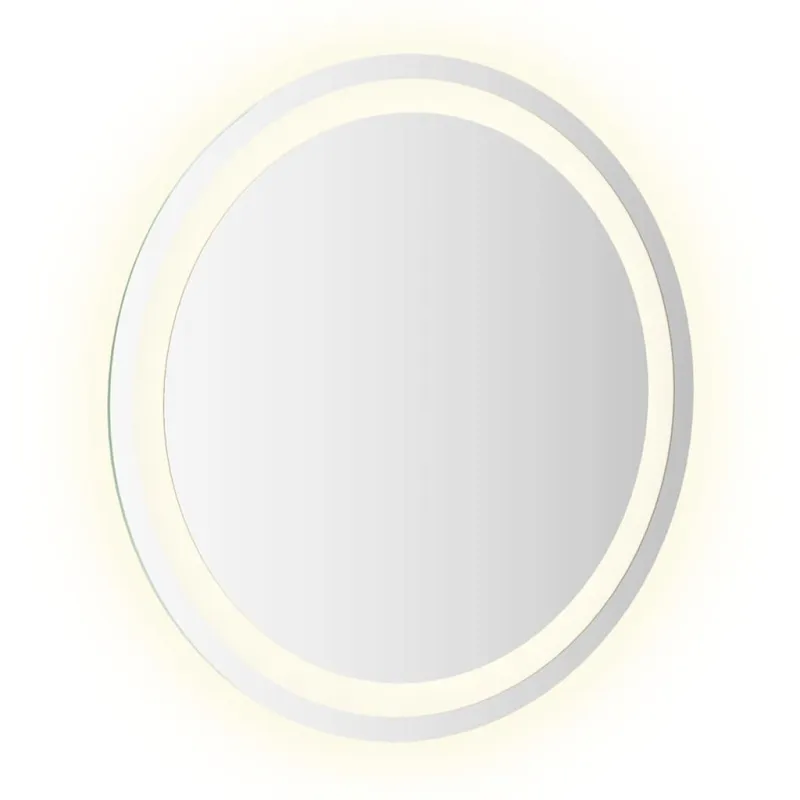 Vonios kambario veidrodis su LED, 50cm, apskritas