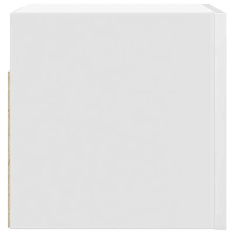 Sieninės televizoriaus spintelės, 2vnt., baltos, 30,5x30x30cm