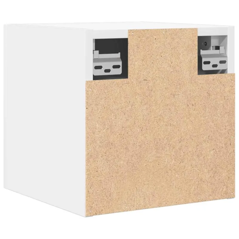 Sieninės televizoriaus spintelės, 2vnt., baltos, 30,5x30x30cm