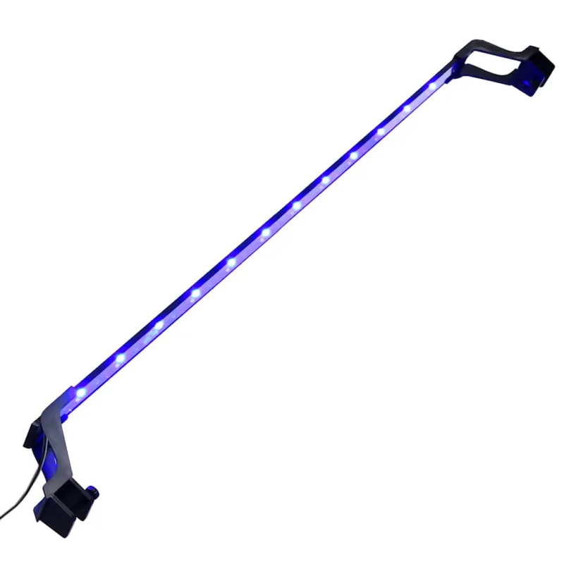 LED akvariumo lempa su spaustukais, mėlyna ir balta, 90-105cm