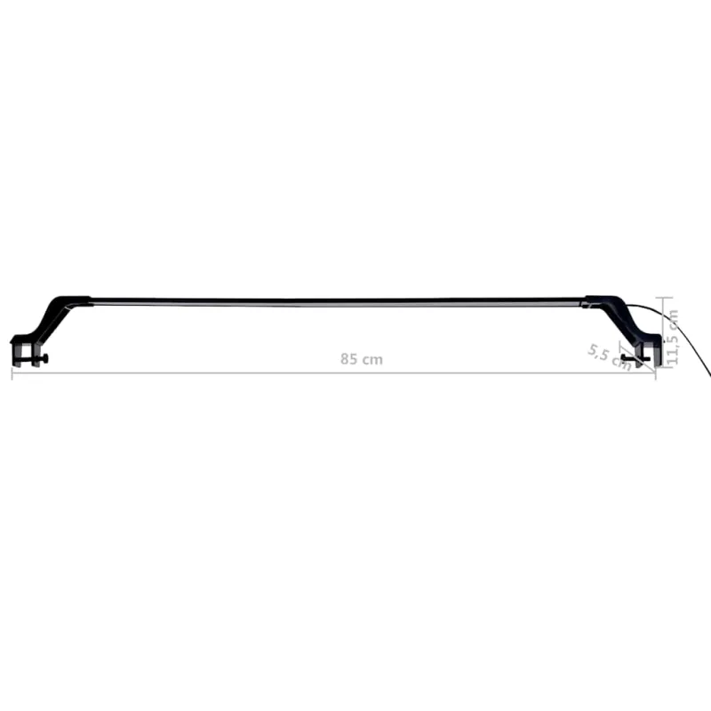 LED akvariumo lempa su spaustukais, mėlyna ir balta, 90-105cm