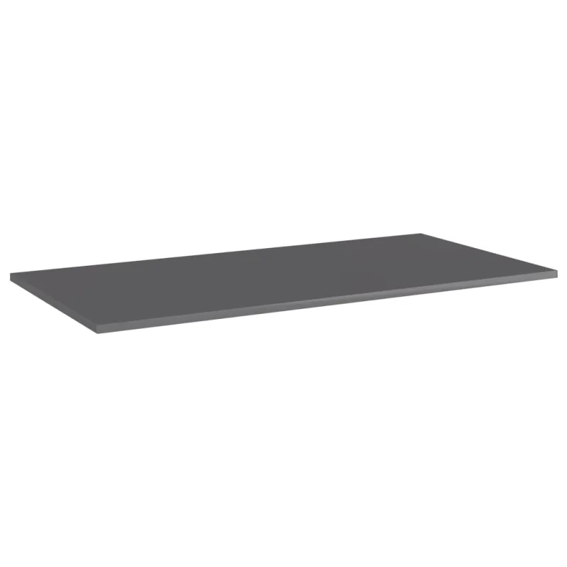 Knygų lentynos plokštės, 4vnt., pilkos, 100x50x1,5cm, MDP