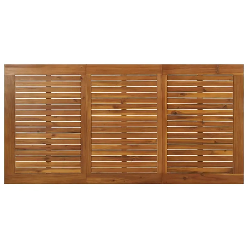 Sodo stalas su segtuko formos kojomis, 140x80x75cm, akacija
