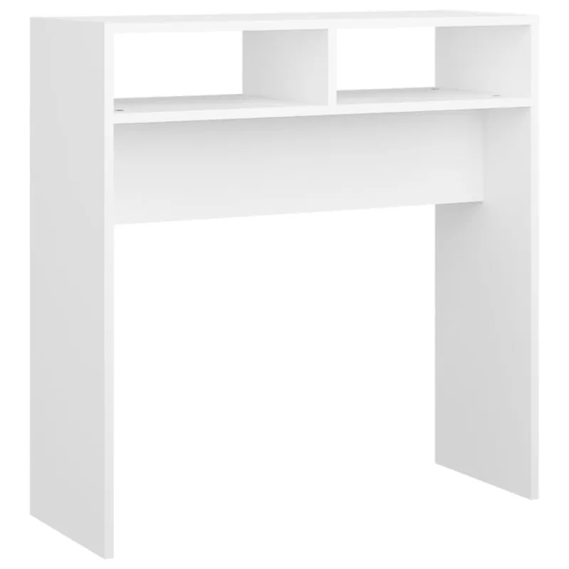 Konsolinis staliukas, baltas, 78x30x80cm, apdirbta mediena