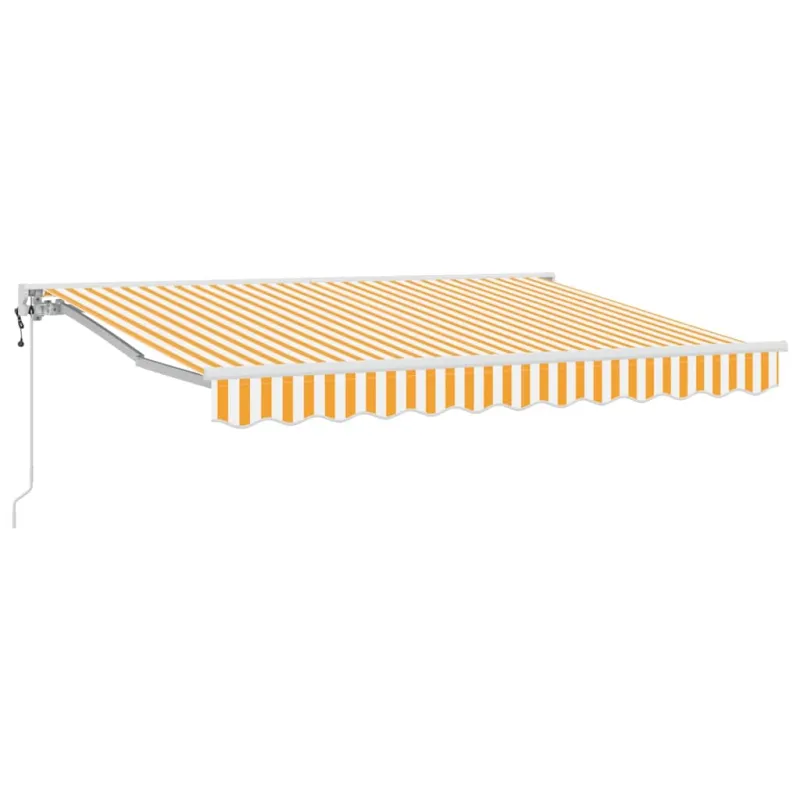 Markizės rėmas Geltona ir balta 300 x 200 cm