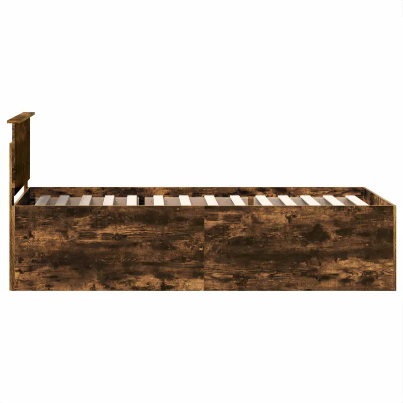 Lovos rėmas Rūkyta ąžuolas 90 x 200 cm Apdirbta mediena