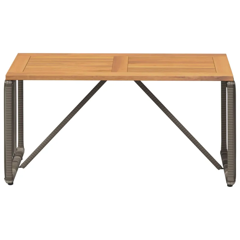 Ulkoilmalauta Valkoinen ja ruskea 80 x 40 x 40 cm polyrataska