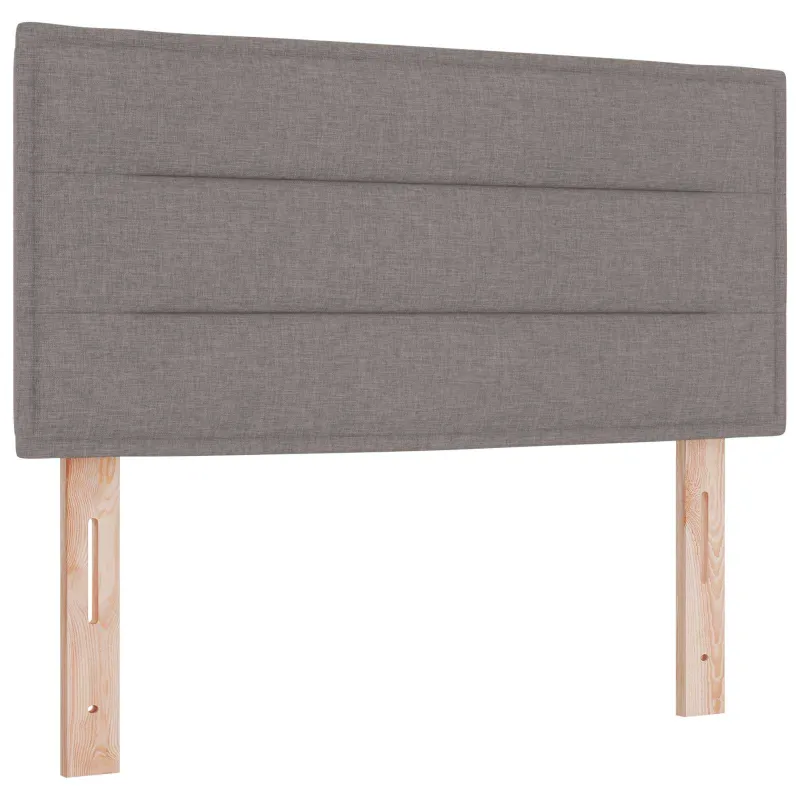 LED saugojimo lova su čiužiniu Taupe 90 x 200 cm Audinys