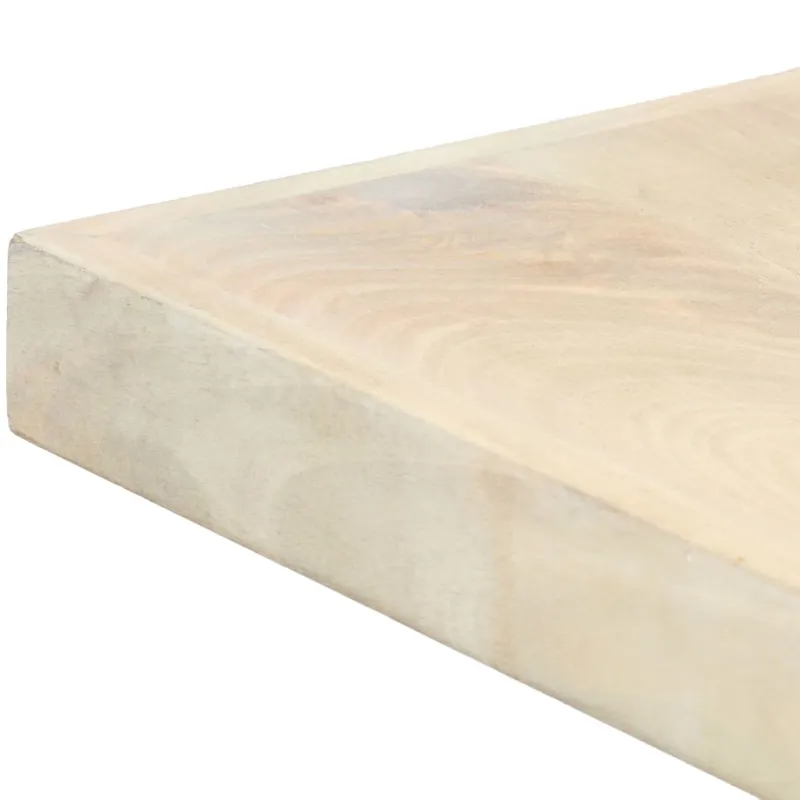 Valgomojo stalas, 140x70x75cm, baltintos mango med. masyvas