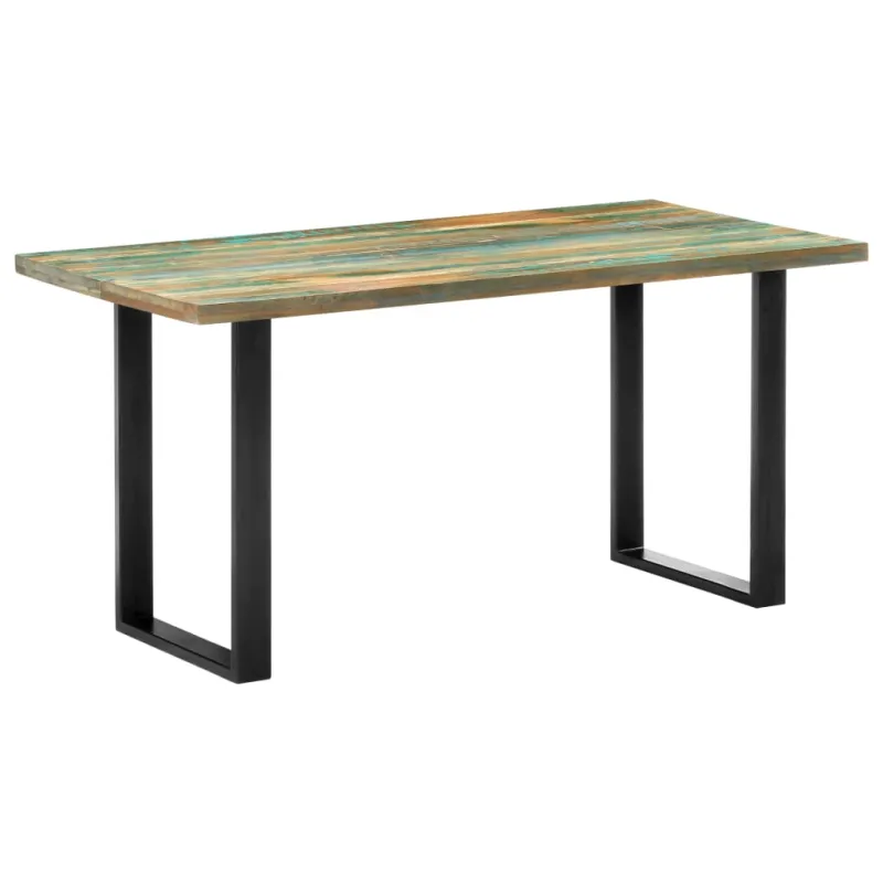 Valgomojo stalas, 160x80x75cm, perdirbtos medienos masyvas