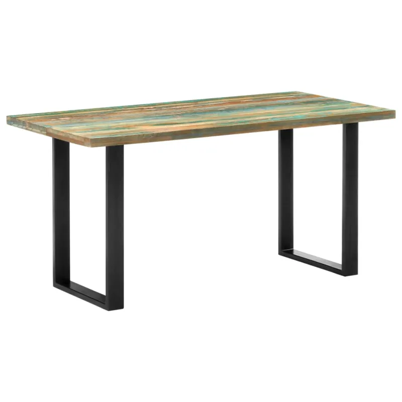 Valgomojo stalas, 160x80x75cm, perdirbtos medienos masyvas