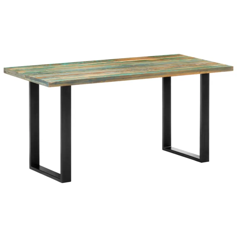 Valgomojo stalas, 160x80x75cm, perdirbtos medienos masyvas