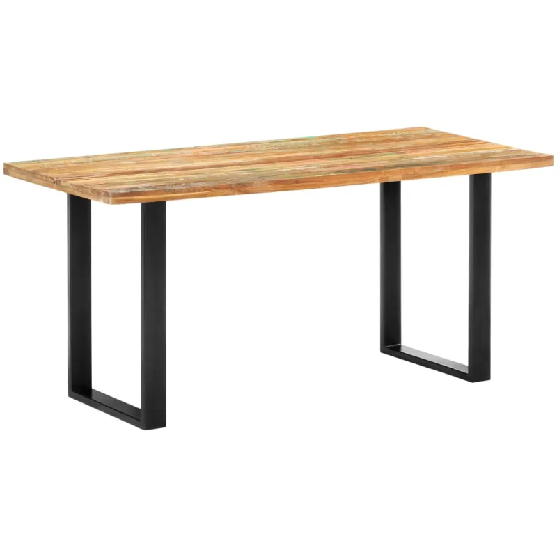 Valgomojo stalas, 160x80x75cm, perdirbtos medienos masyvas