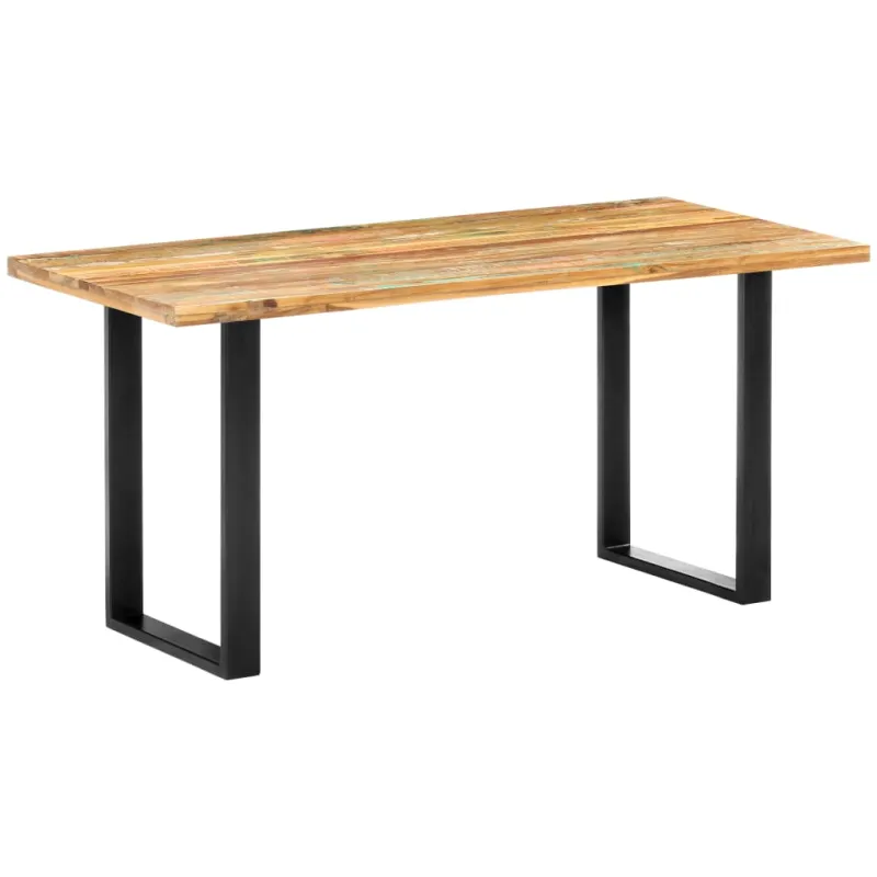Valgomojo stalas, 160x80x75cm, perdirbtos medienos masyvas