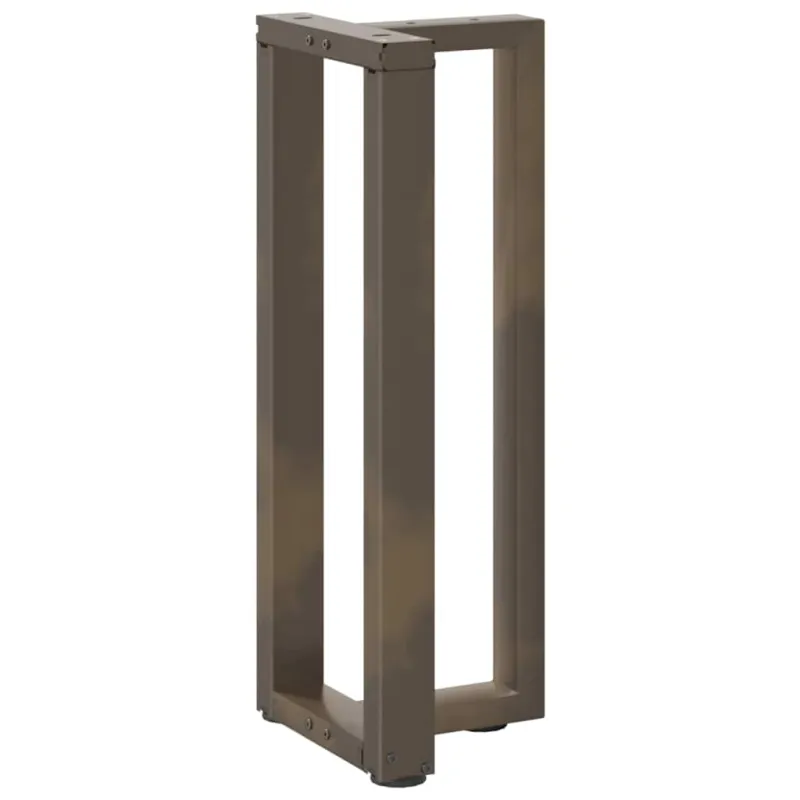 Konsolinio staliuko kojelės, T formos, 2 vnt., juodos, 25x28x(72-73) cm, plienas